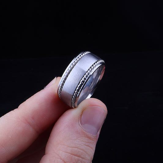 Anti Stres 925 Ayar Gümüş Alyans