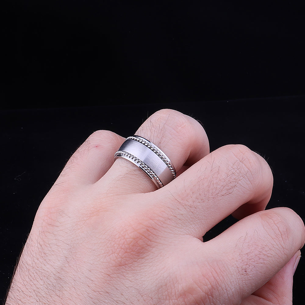 Anti Stres 925 Ayar Gümüş Alyans