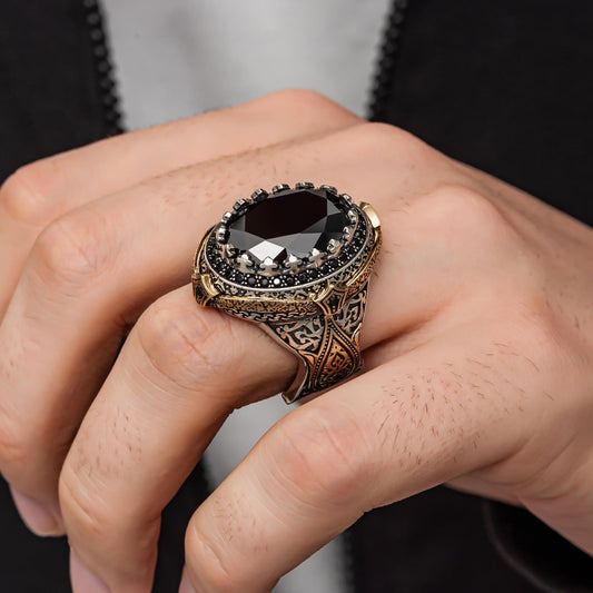 Sultan Serisi Zirkon Taşlı 925 Ayar Gümüş Yüzük