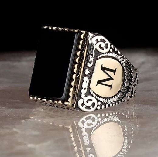 Zirkon Taşlı 925 Ayar Gümüş Erkek Yüzük