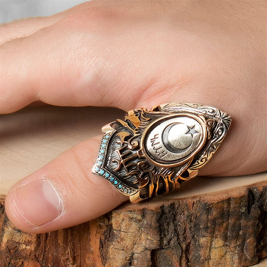 Sultan Serisi Ayarlanabilir Zihgir Gümüş Erkek Yüzük