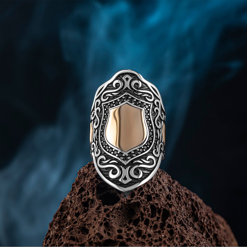 Kişiye Özel İsim Yazılı Zihgir Okçu Gümüş Yüzük